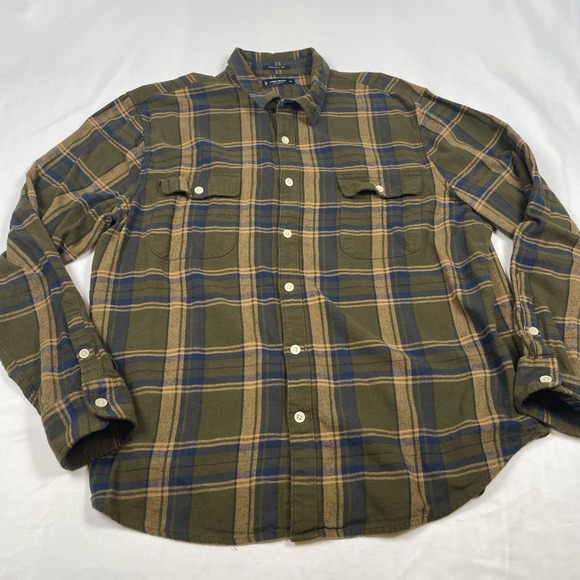 Lucky Brand Mens‎ XXL Plaid Classic Fit Long Sleeve Flannel Button Up Shirt - Picture 1 of 7